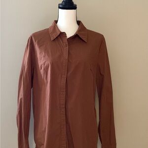 Princess Polly Women's Brown Button Down Shirt